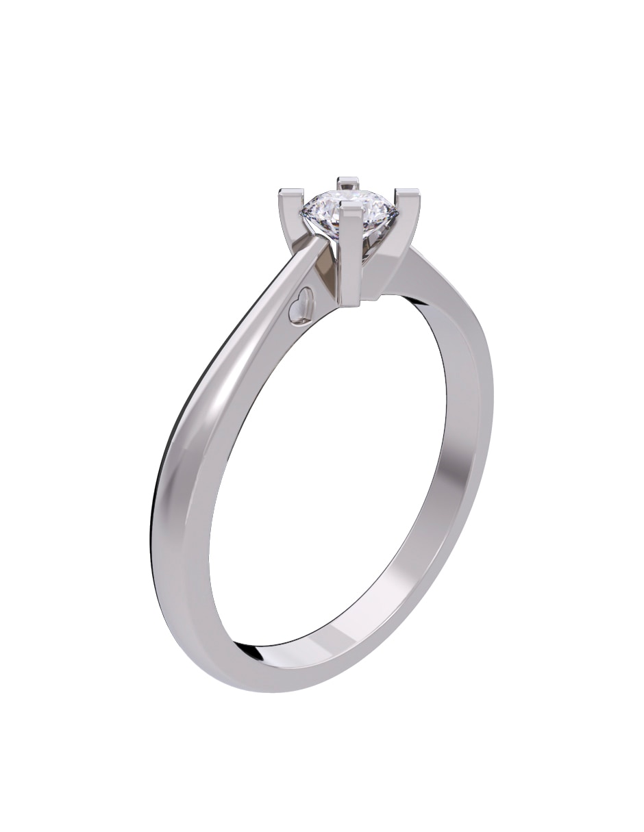 Anillo de compromiso de Oro 14 k Diamantes Diamante 3