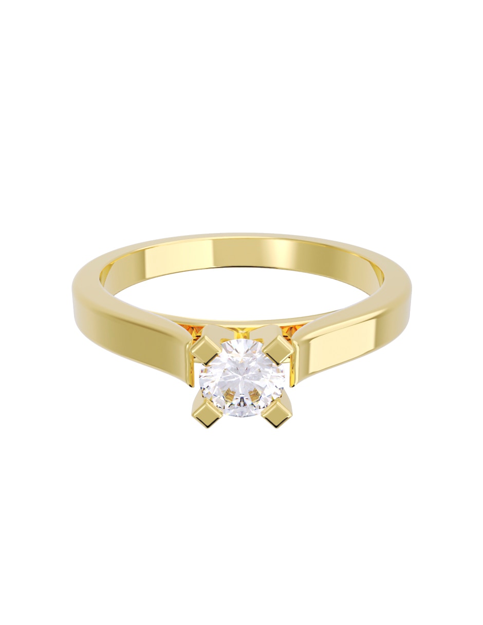 Anillo de compromiso de Oro 14 k Diamantes Fonelli Diamante