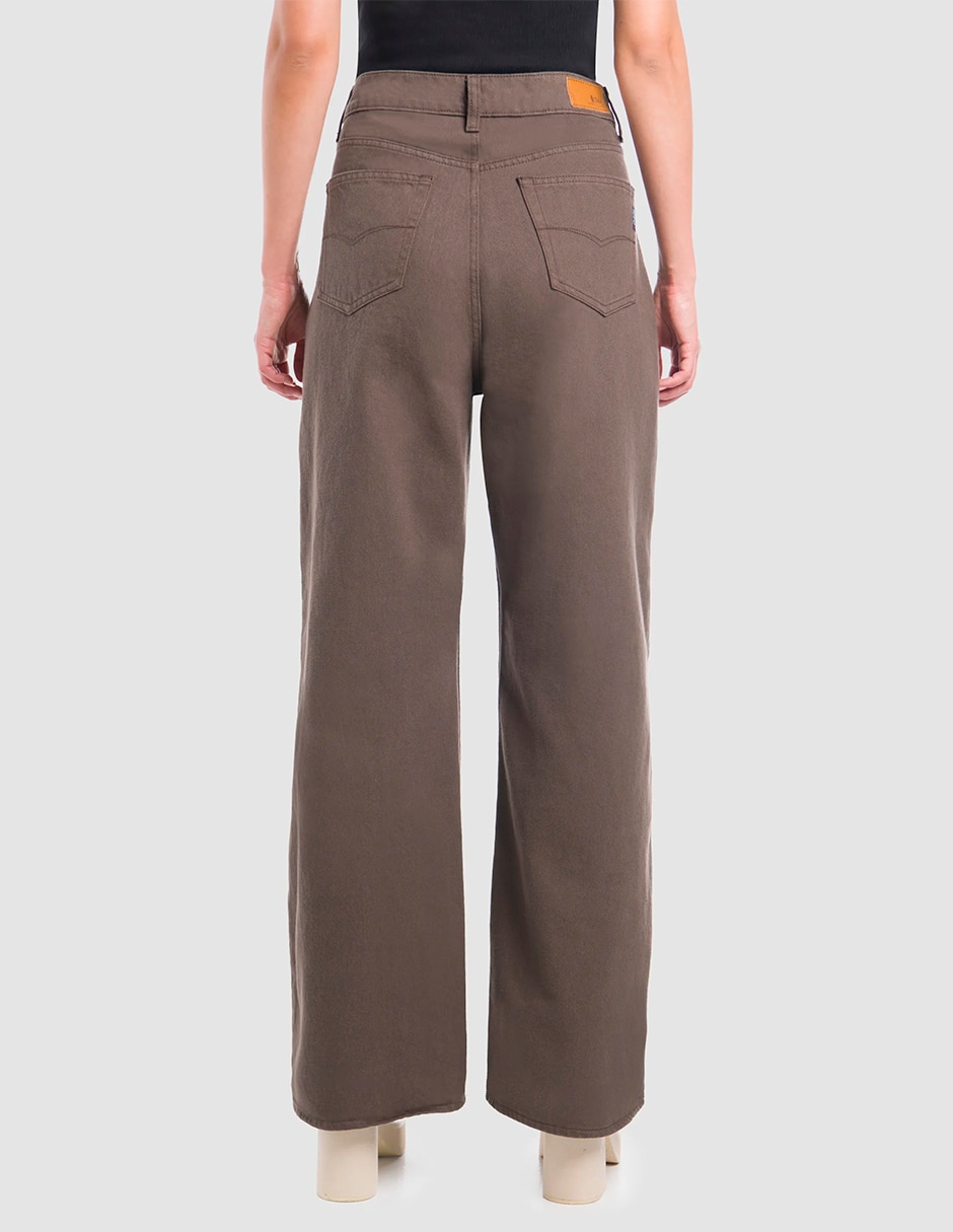 Pantalón relaxed Oggi Jeans Wide leg para mujer