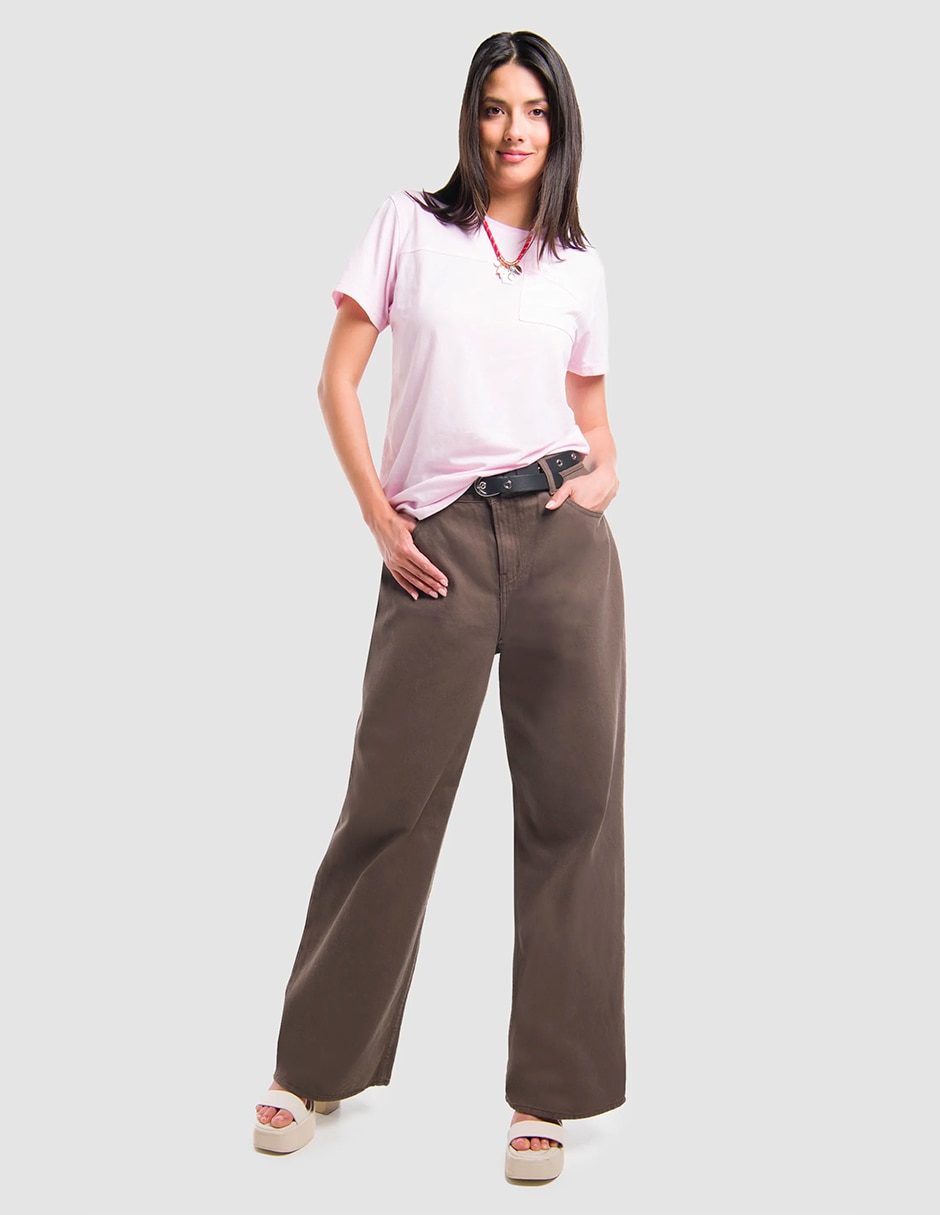 Pantalón relaxed wide leg para mujer 6