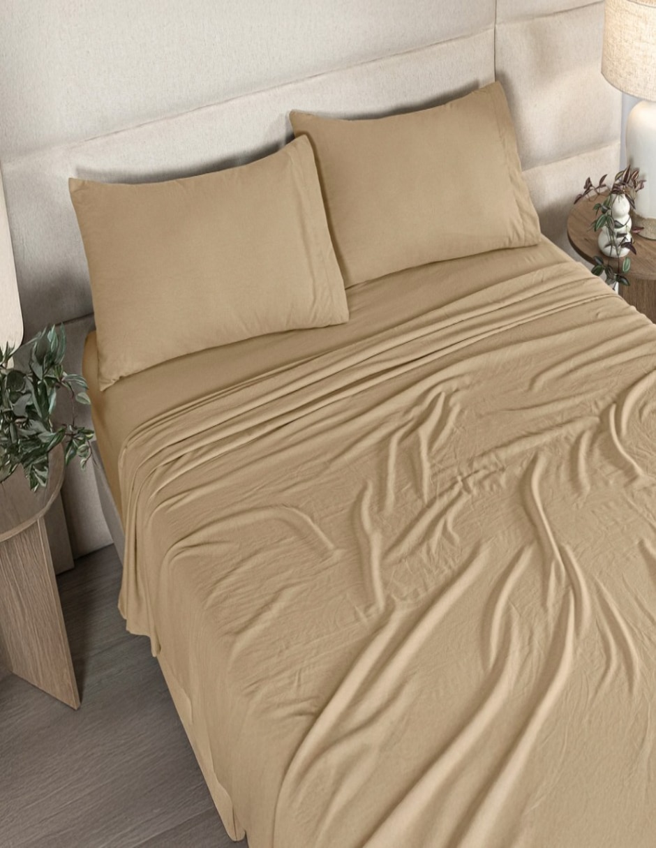 Juego de sábanas de microfibra Washed 5