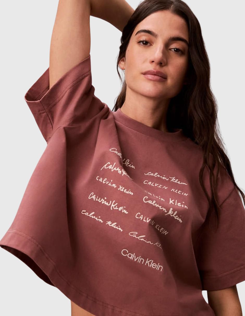 Playera manga corta cuello redondo para mujer 2