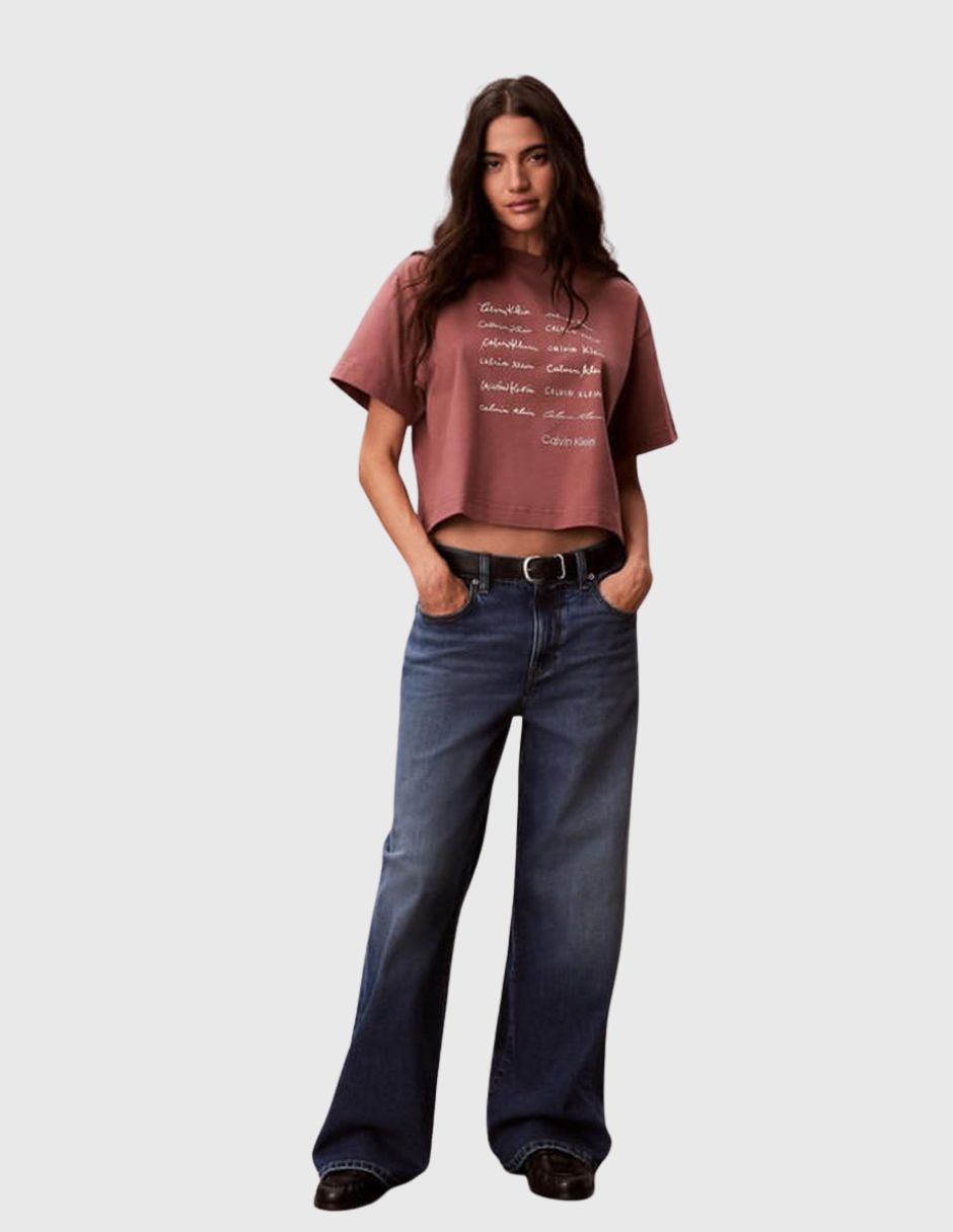 Playera manga corta cuello redondo para mujer 3