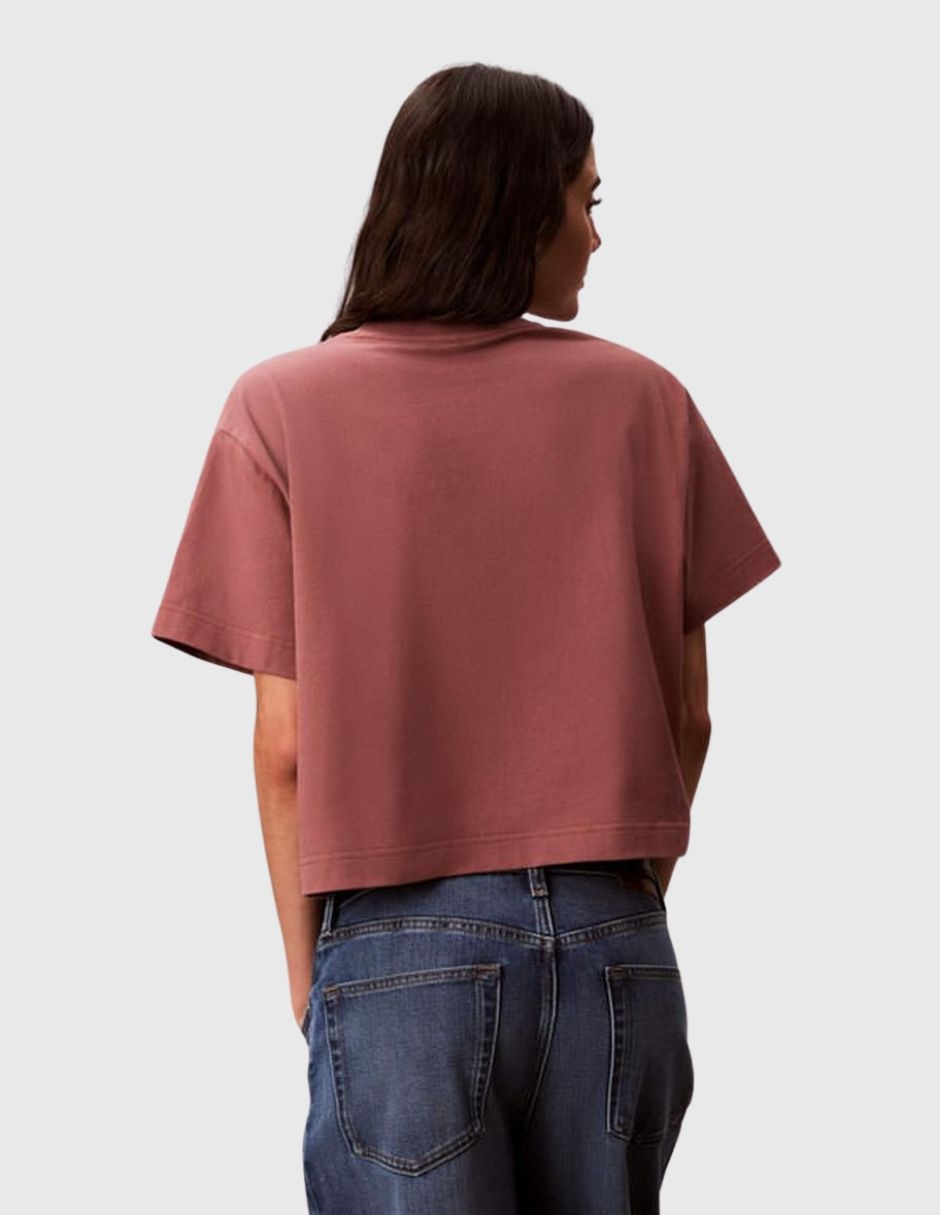 Playera manga corta cuello redondo para mujer 4
