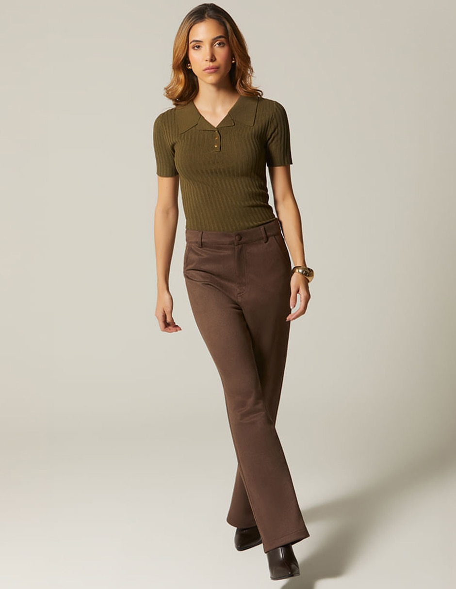 Pantalón Regular Recto para mujer 4