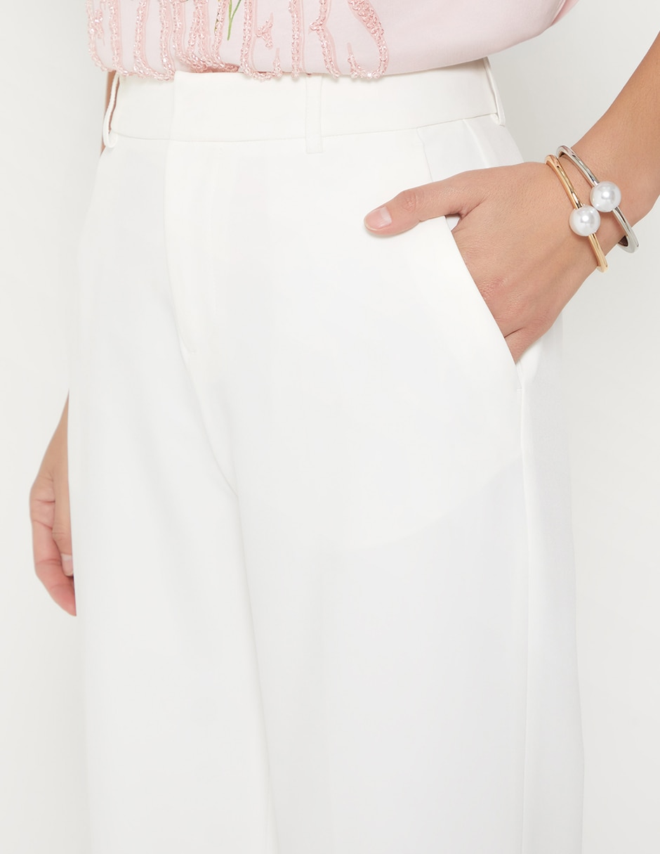 Pantalón chino Studio F recto para mujer