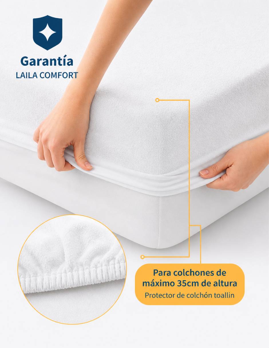 Protector de colchón Laila Comfort Toallin Repelente