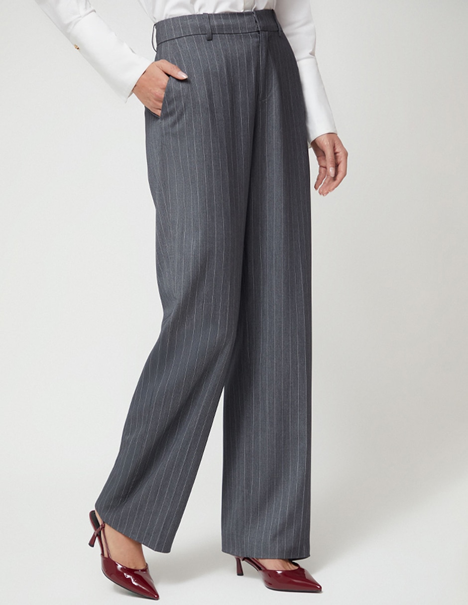 Pantalón de vestir studio f recto para mujer