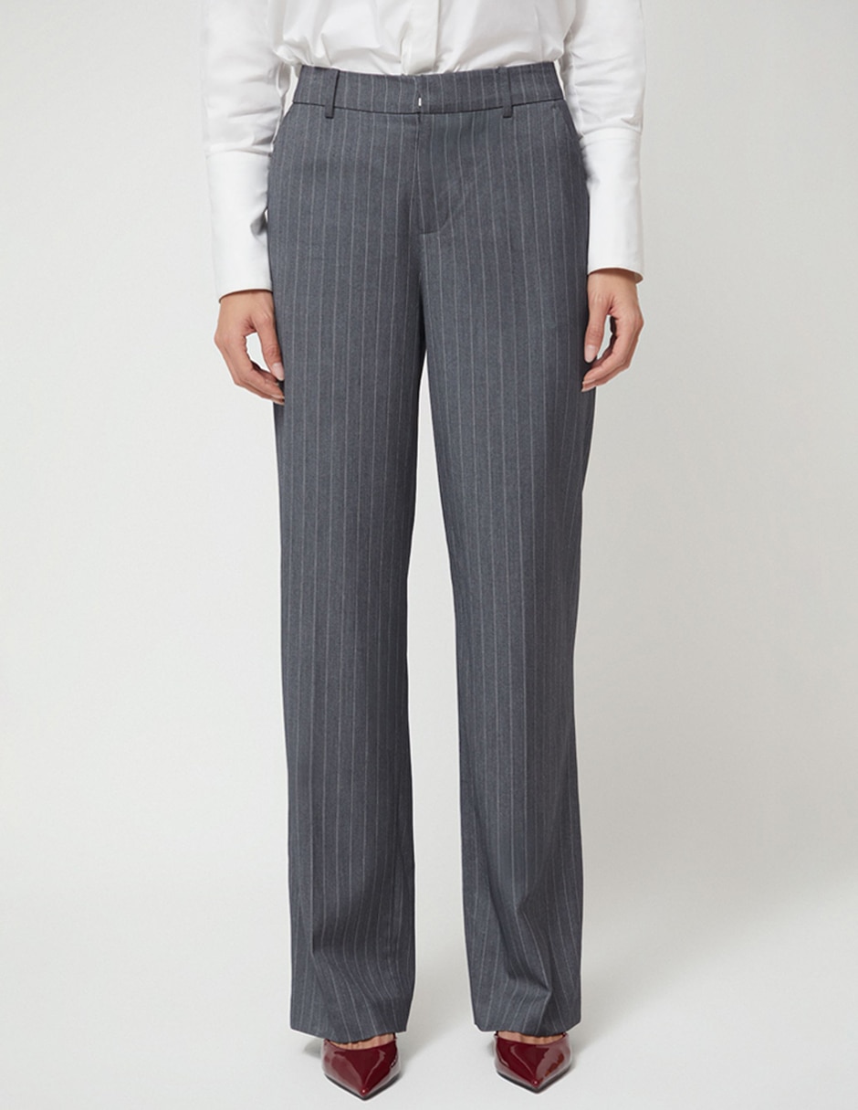 Pantalón de vestir studio f recto para mujer