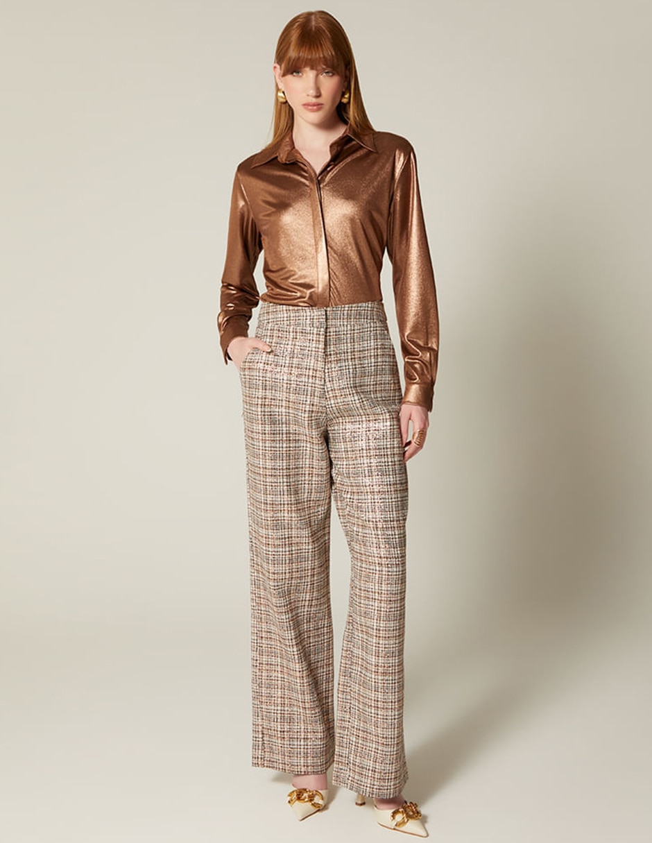 Pantalón regular recto para mujer 5