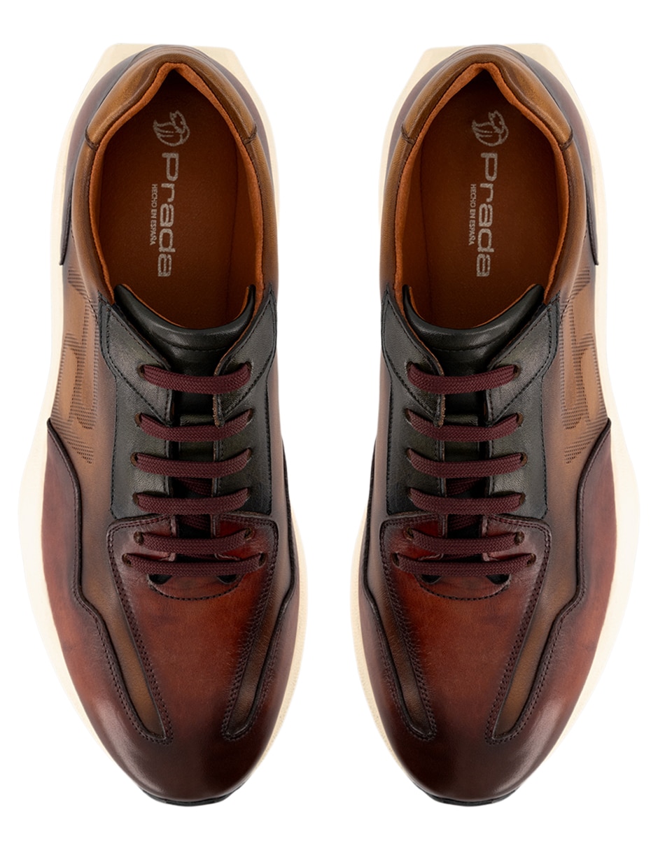 Tenis de piel Prada para hombre