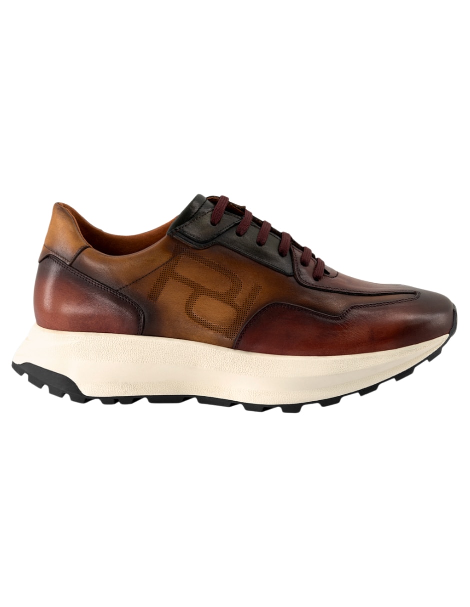 Tenis de piel Prada para hombre