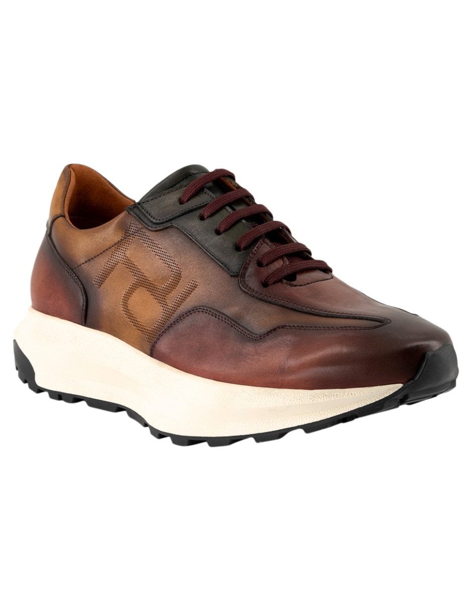Tenis de piel para hombre