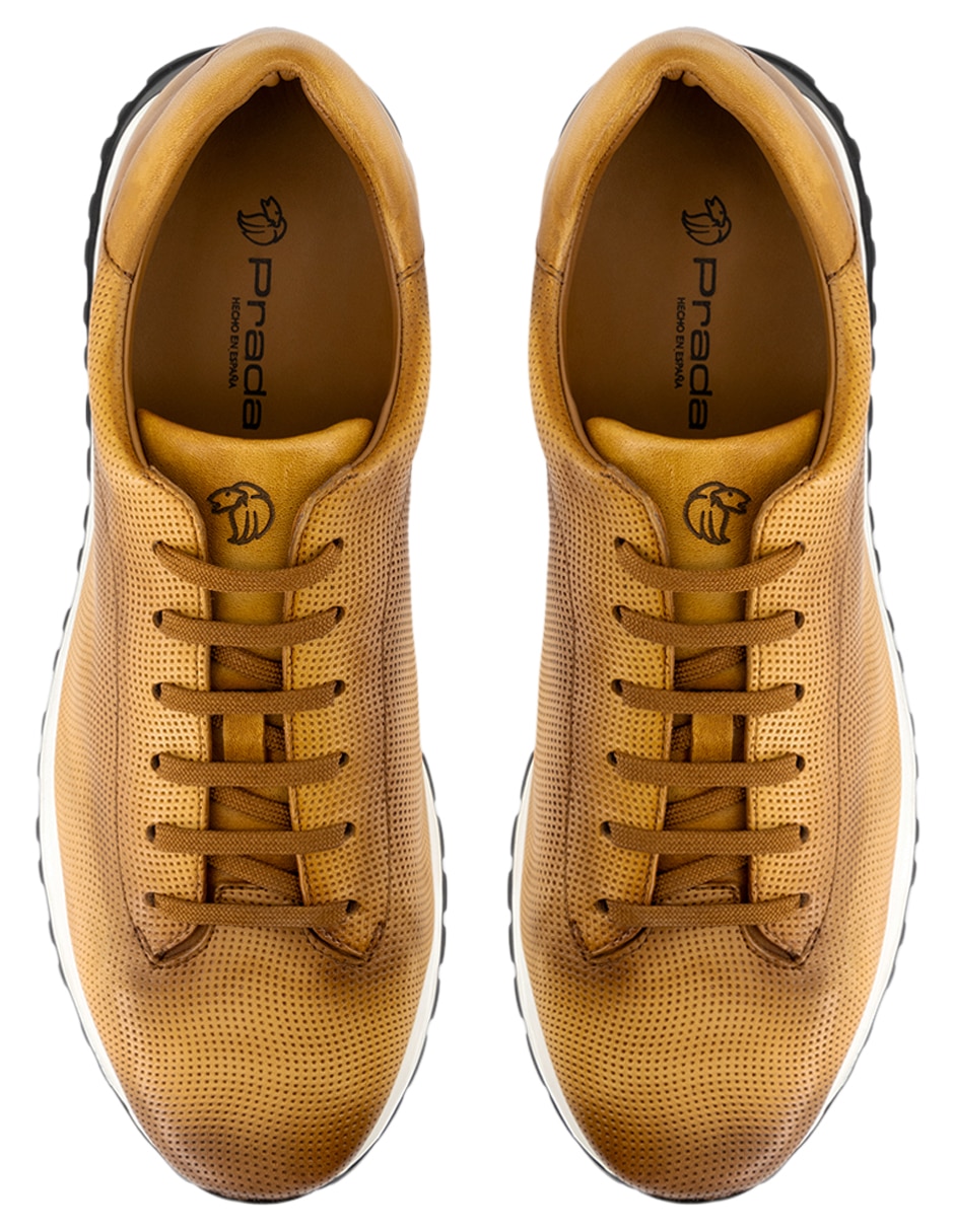 Tenis de piel Prada para hombre