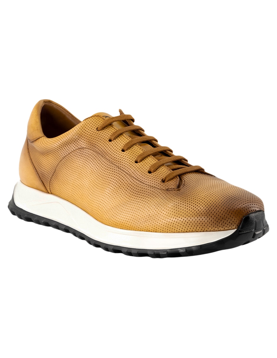 Tenis de piel para hombre