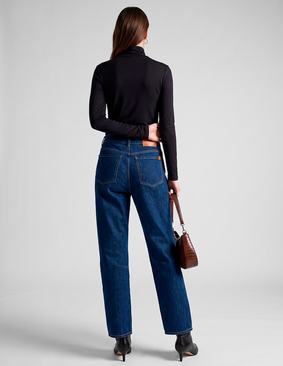 Jeans straight para mujer 2