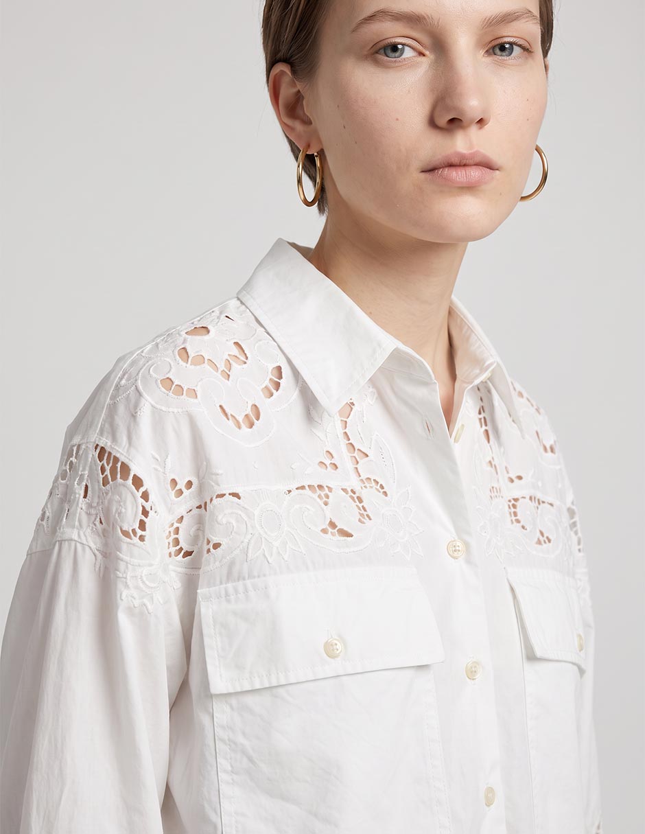 Camisa casual manga larga para mujer 3