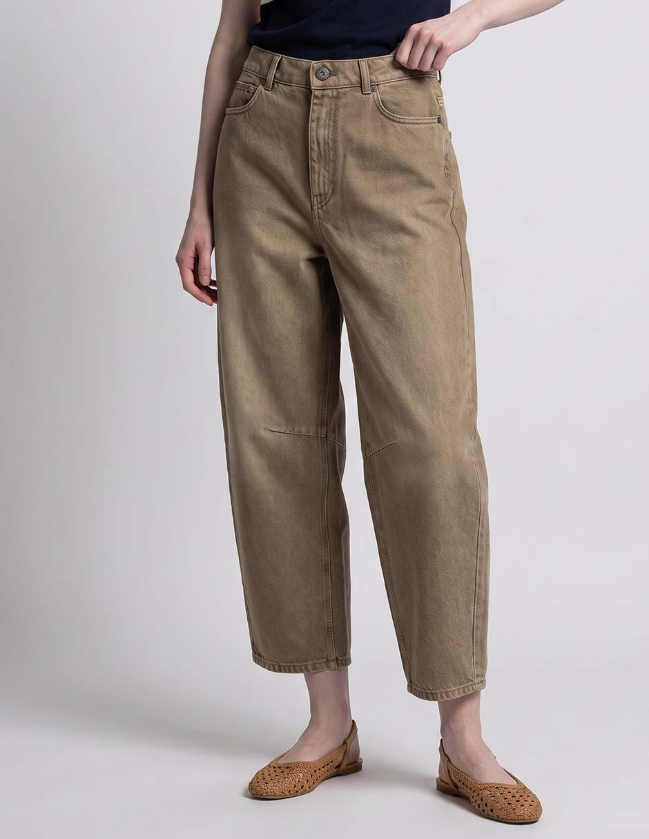 Jeans straight corte media cintura para mujer Jeans straight corte media cintura para mujer