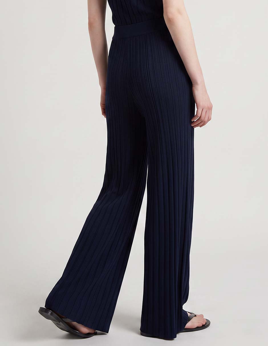 Pantalón plisado wide leg para mujer 2