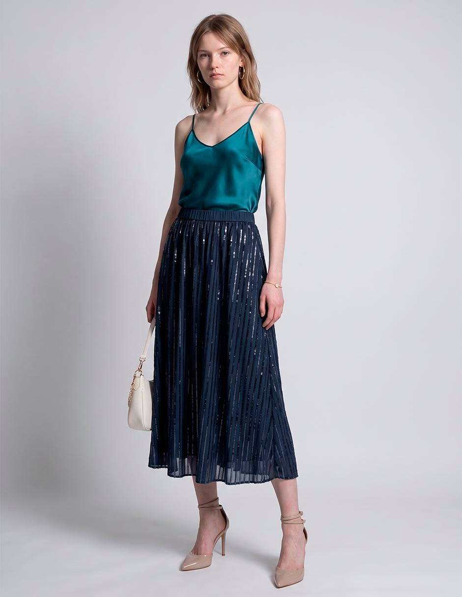 Falda crop a la cintura