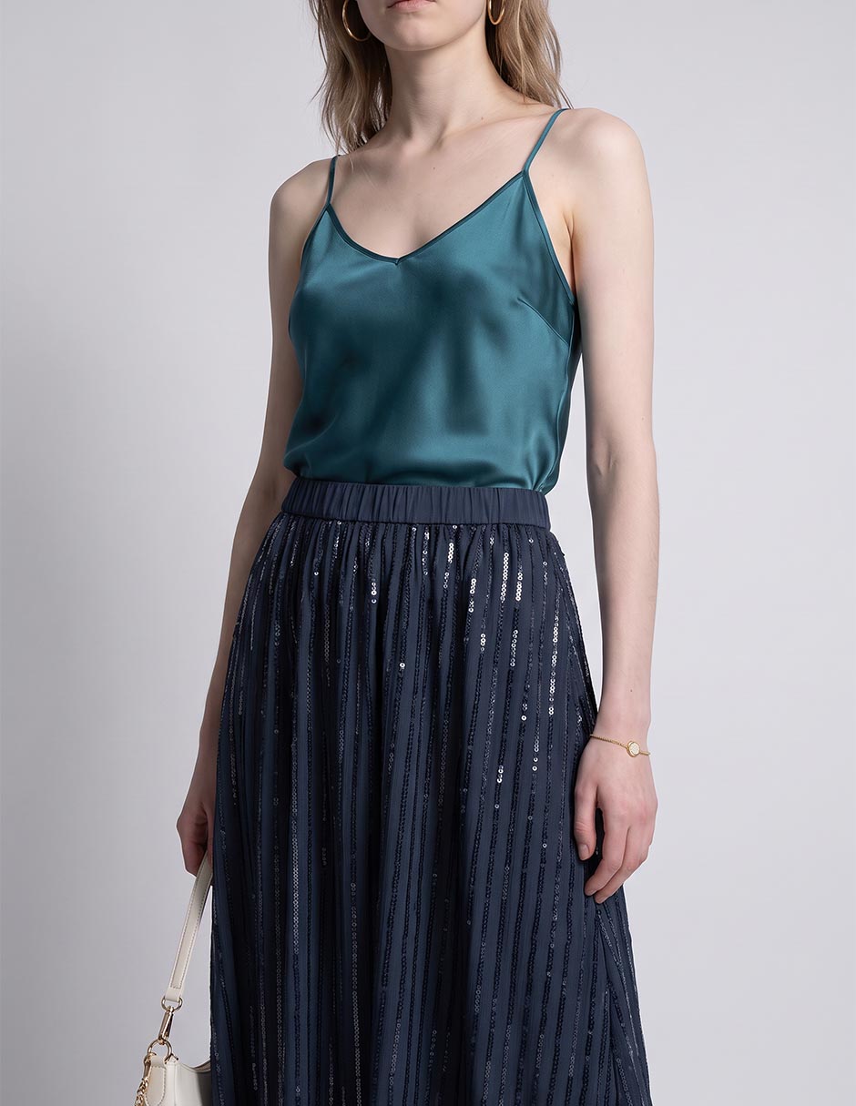 Falda crop a la cintura 3