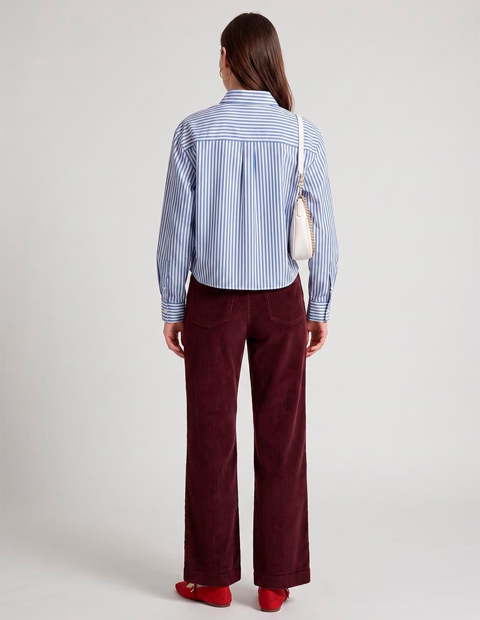 Camisa casual manga larga para mujer 2