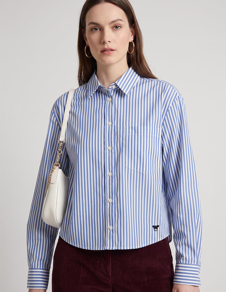 Camisa casual manga larga para mujer 3