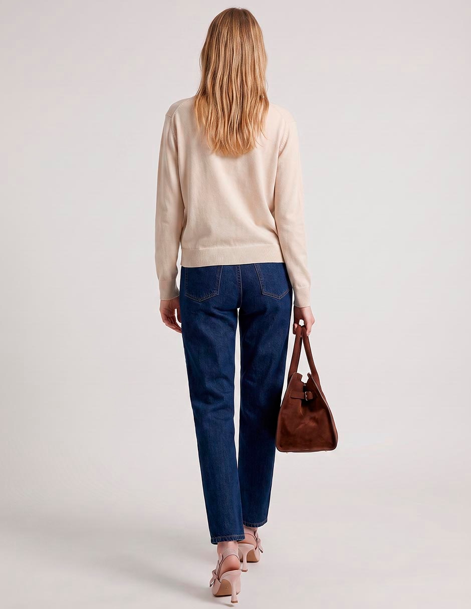 Suéter cuello v para mujer 2