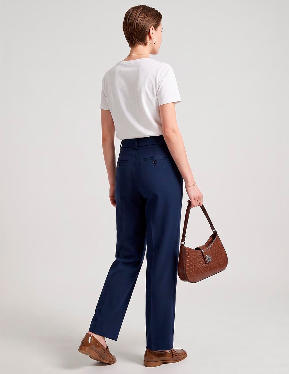 Pantalón de vestir recto para mujer 2