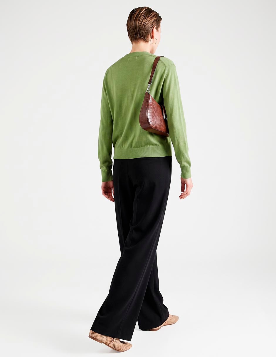 Suéter cuello v para mujer 2