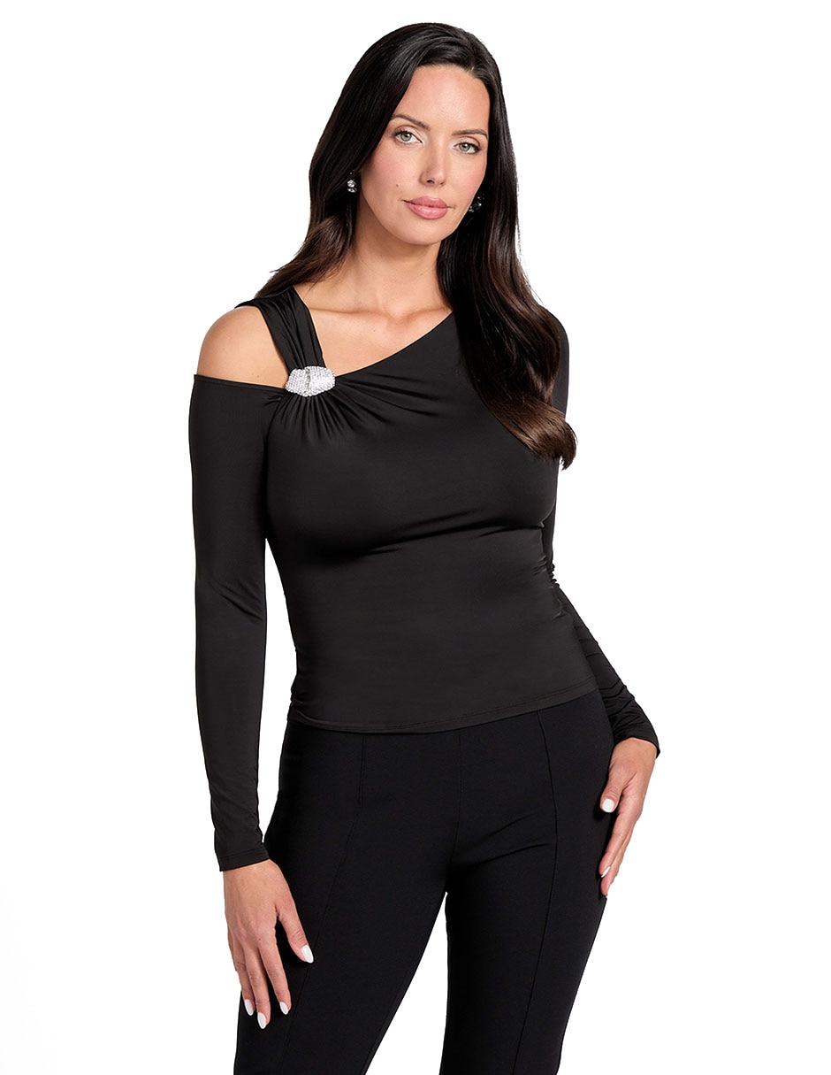 Top Marciano By Guess cuello asimétrico escote cuadrado