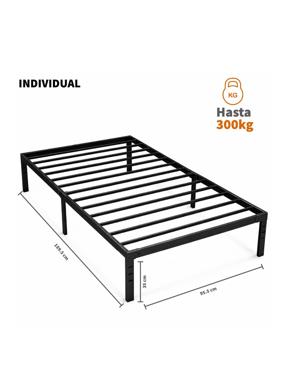 Base para cama armable de acero inoxidable 6