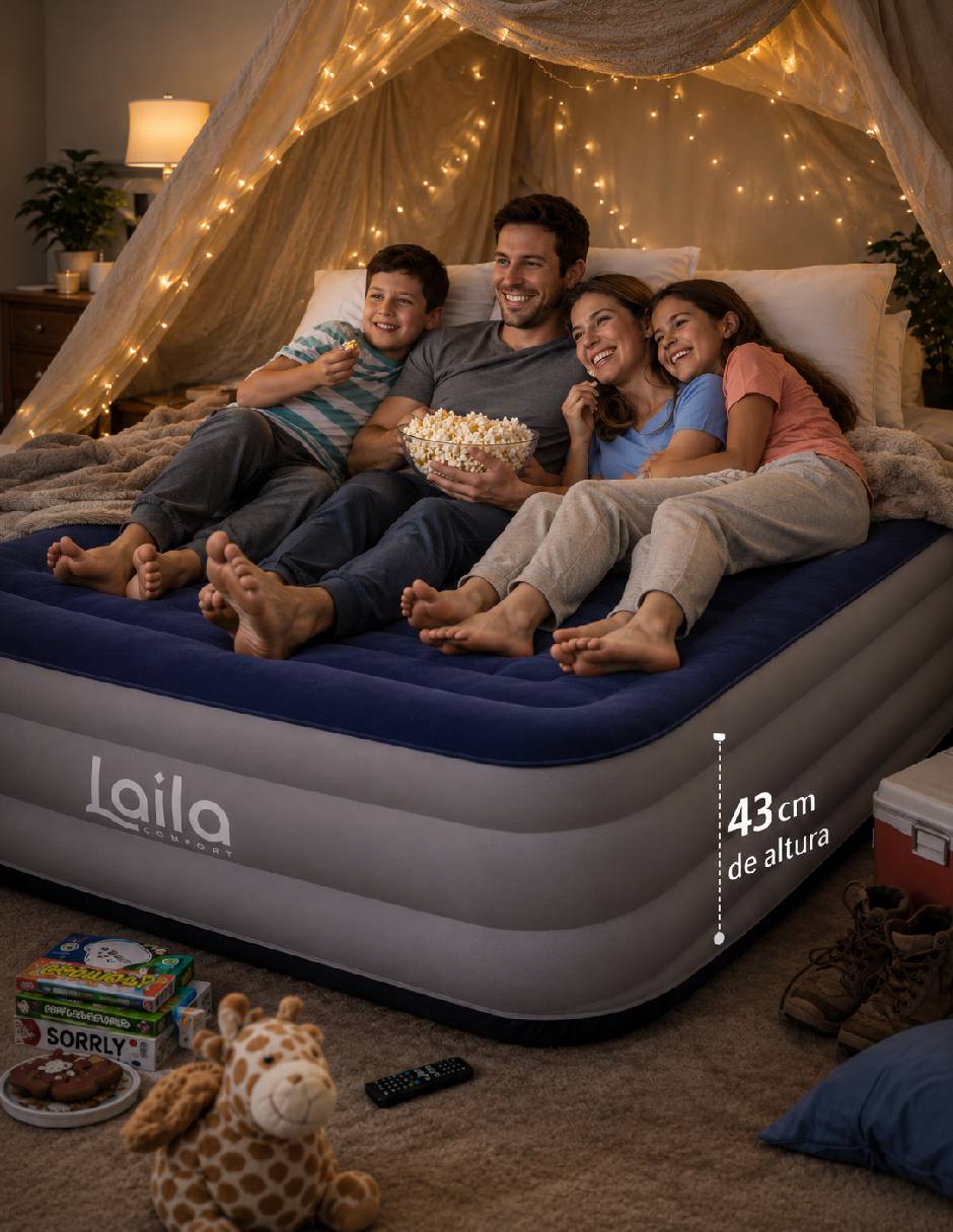 Colchón inflable Dreameasy Colchoneta pillow top (Integrada) 4