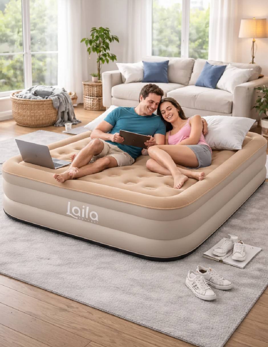Colchón inflable Laila Comfort Dreameasy Colchoneta pillow top (Integrada)