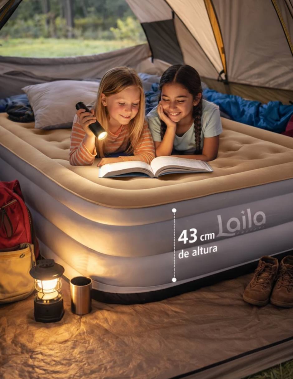 Colchón inflable Laila Comfort Dreameasy Colchoneta pillow top (Integrada)