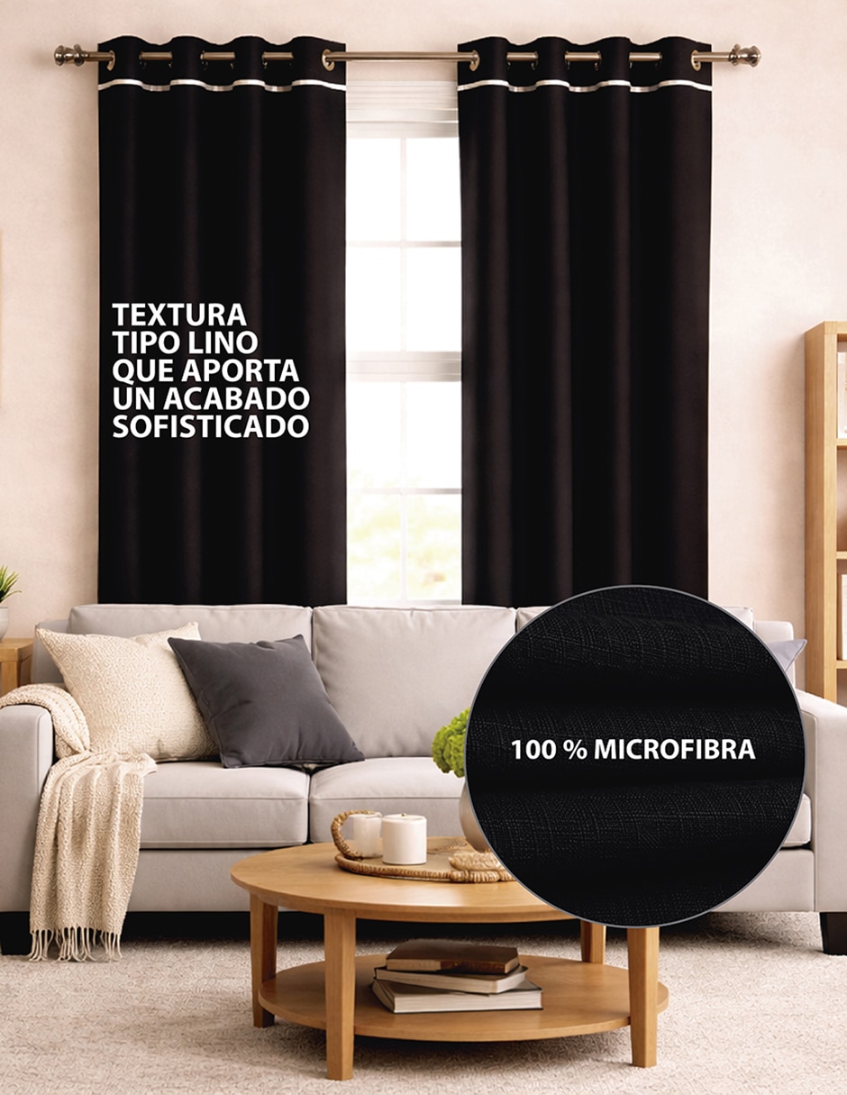 Set cortina Black out Alvana