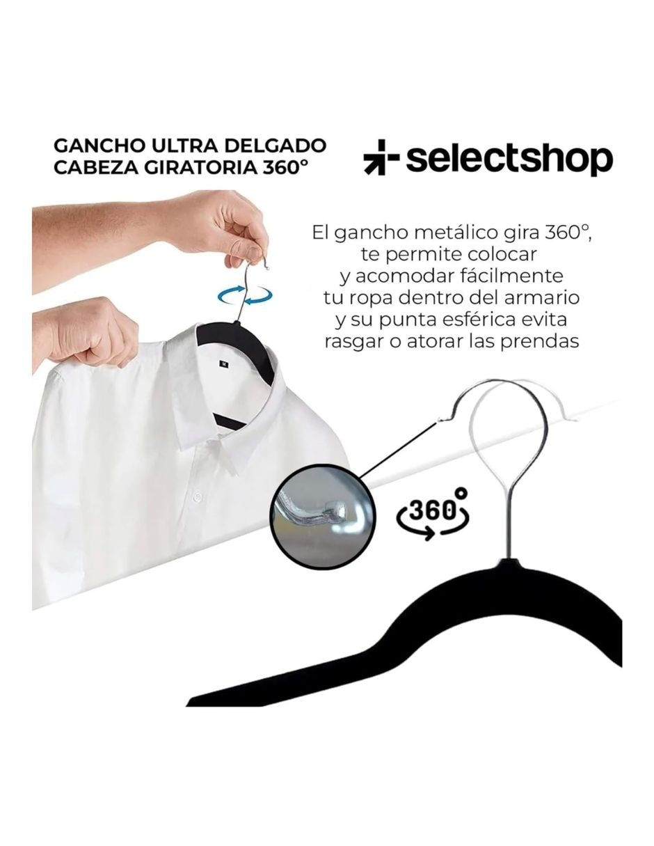 Set gancho ?selectshop hg16c1 de terciopelo 50 piezas