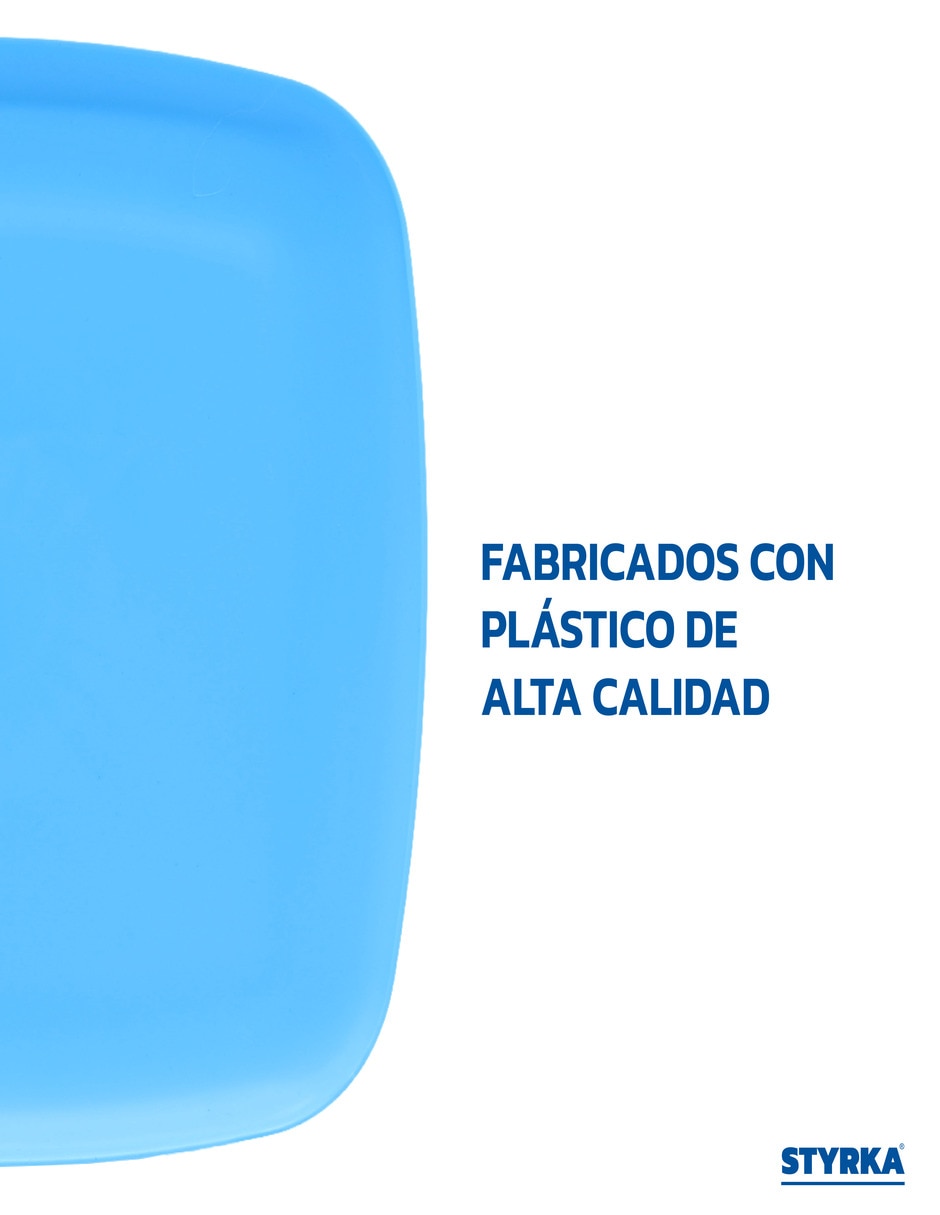 Vajilla styrka de plástico para 4 personas