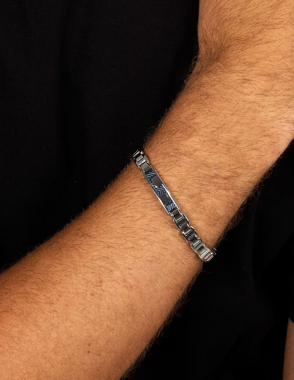 Pulsera sector de acero inoxidable premium joyeria