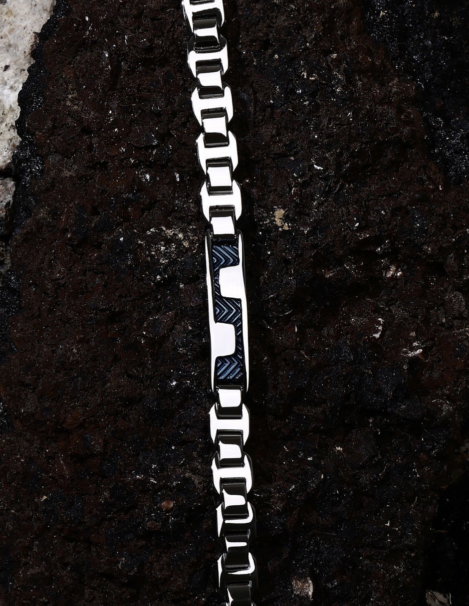 Pulsera sector de acero inoxidable premium joyeria
