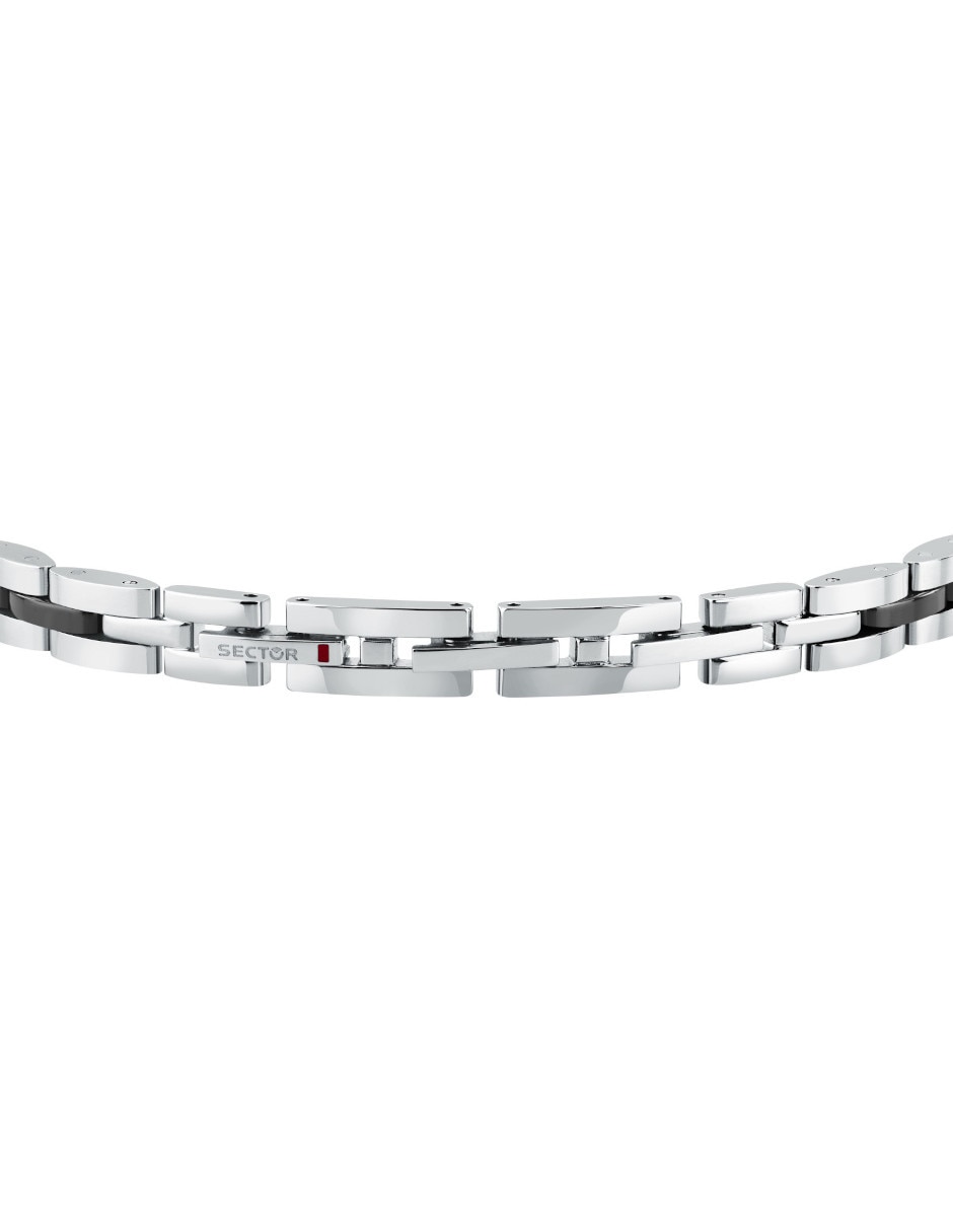 Pulsera sector de acero inoxidable ceramic joyeria