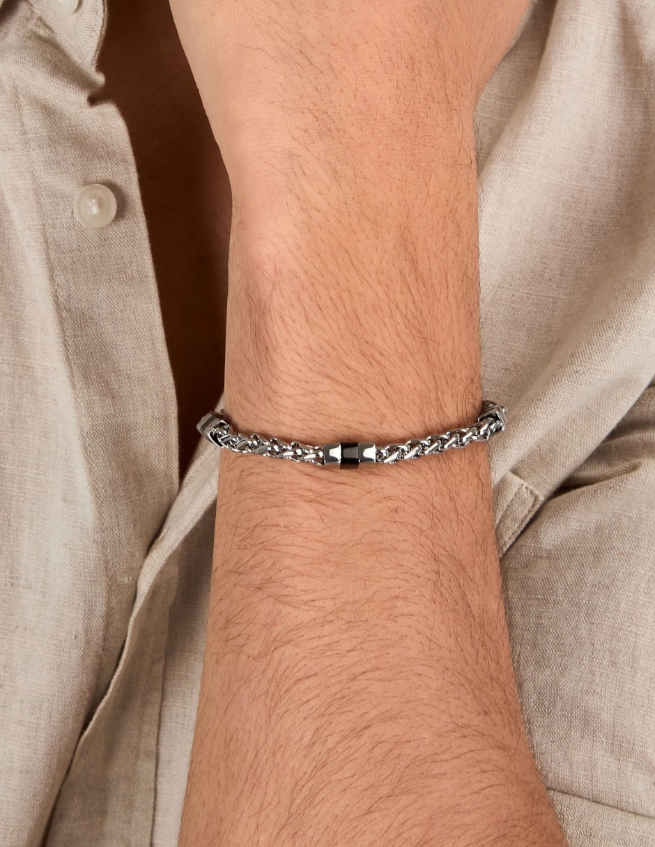 Pulsera sector de acero inoxidable energy joyeria