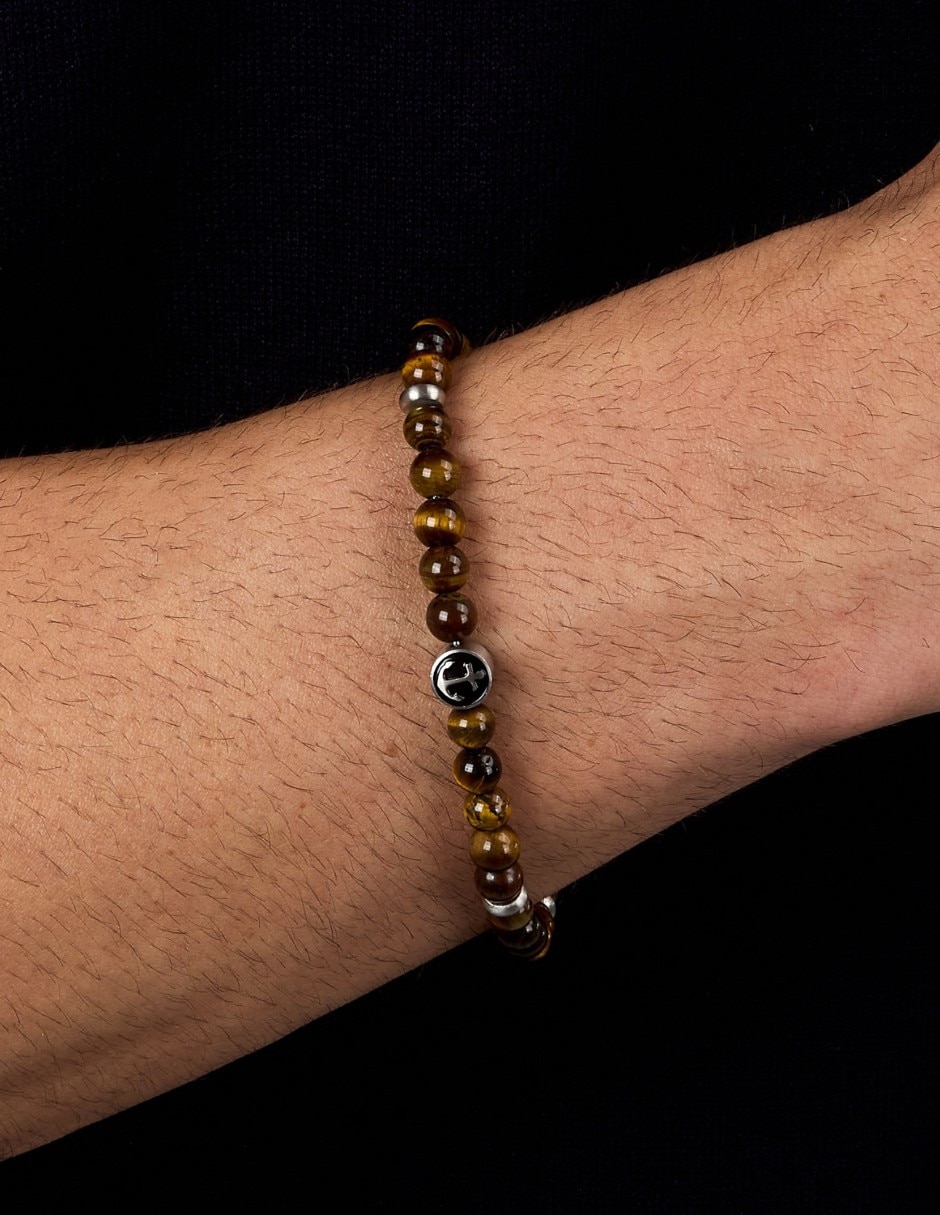 Pulsera sector de acero inoxidable marine joyeria