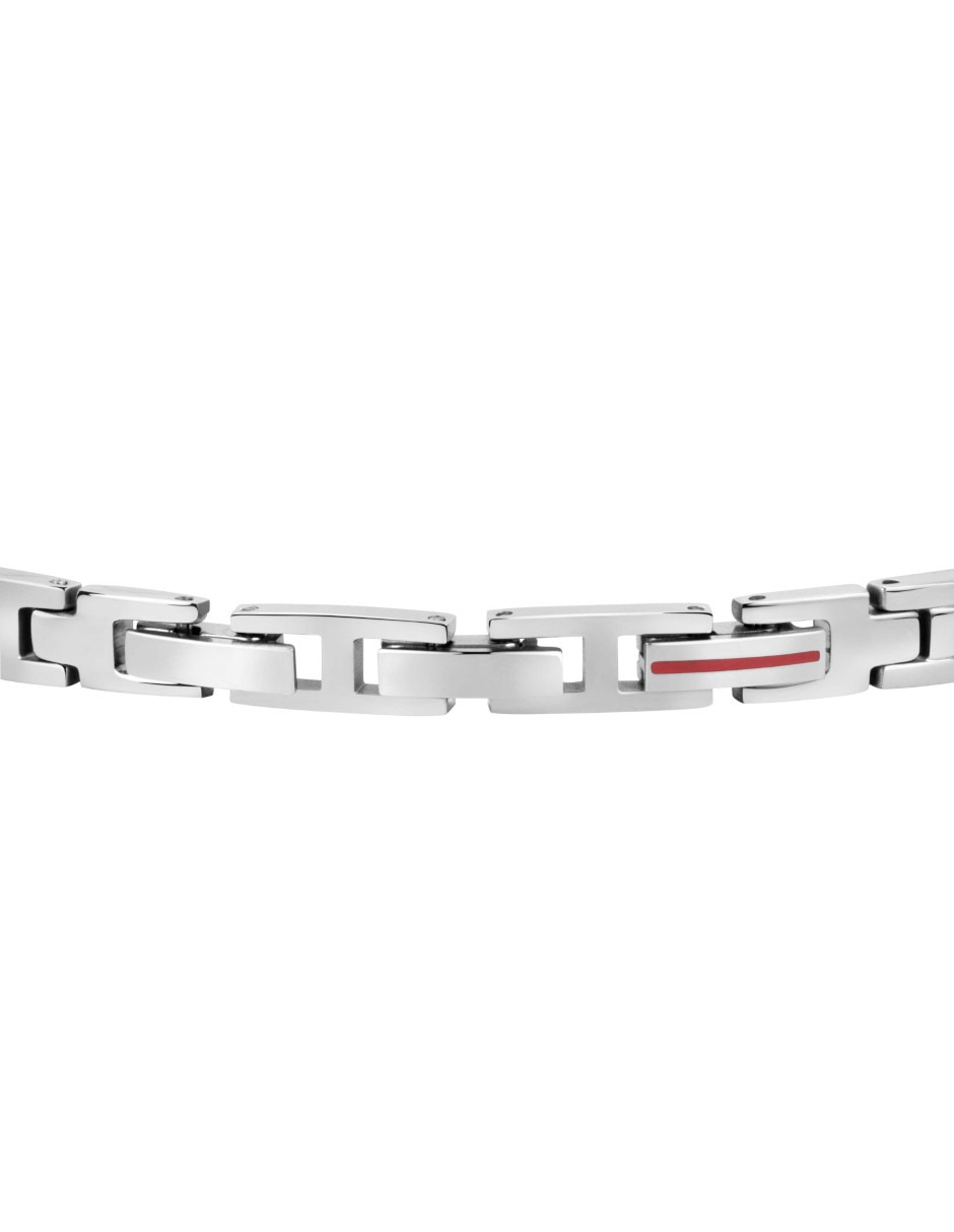 Pulsera sector de acero inoxidable basic joyeria