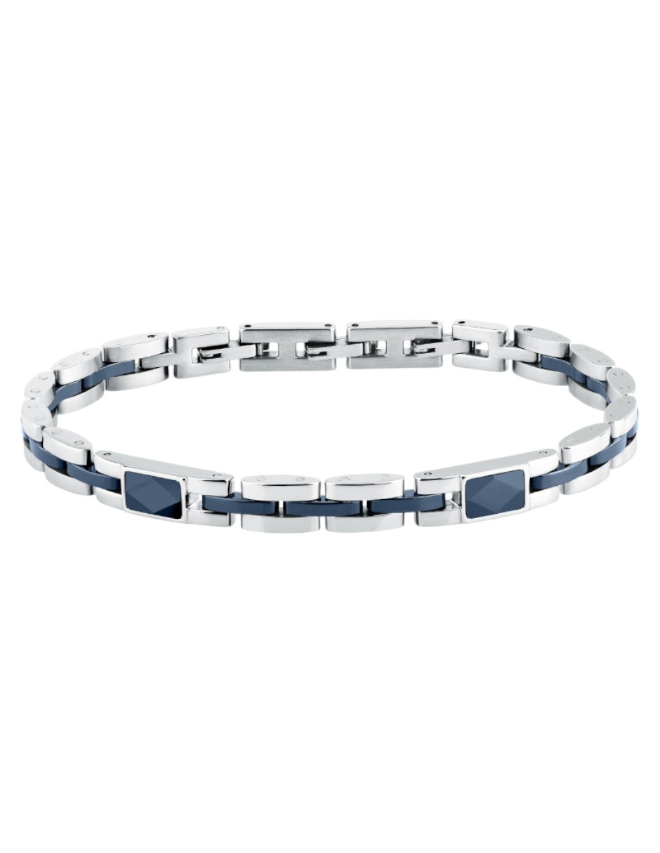 Pulsera sector de acero inoxidable ceramic joyeria