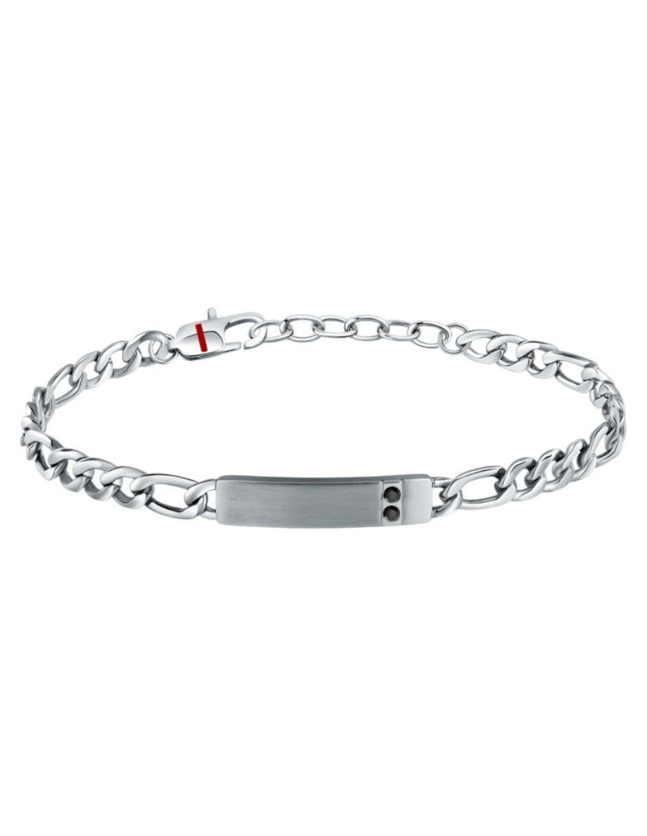 Pulsera sector de acero inoxidable basic joyeria