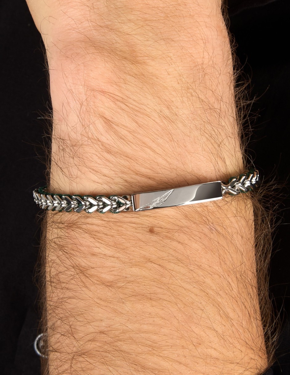 Pulsera sector de acero inoxidable bandy joyeria