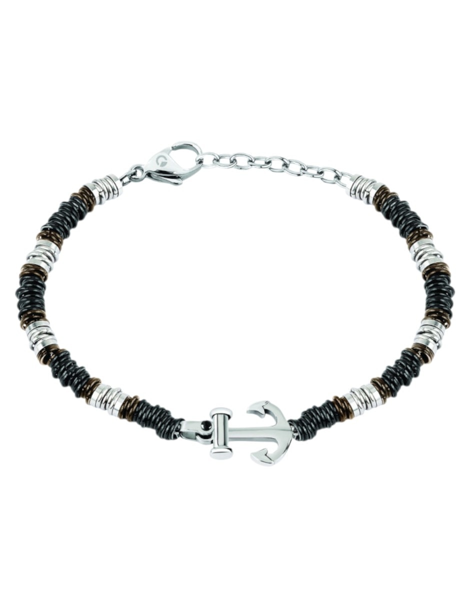 Pulsera sector de acero inoxidable marine joyeria
