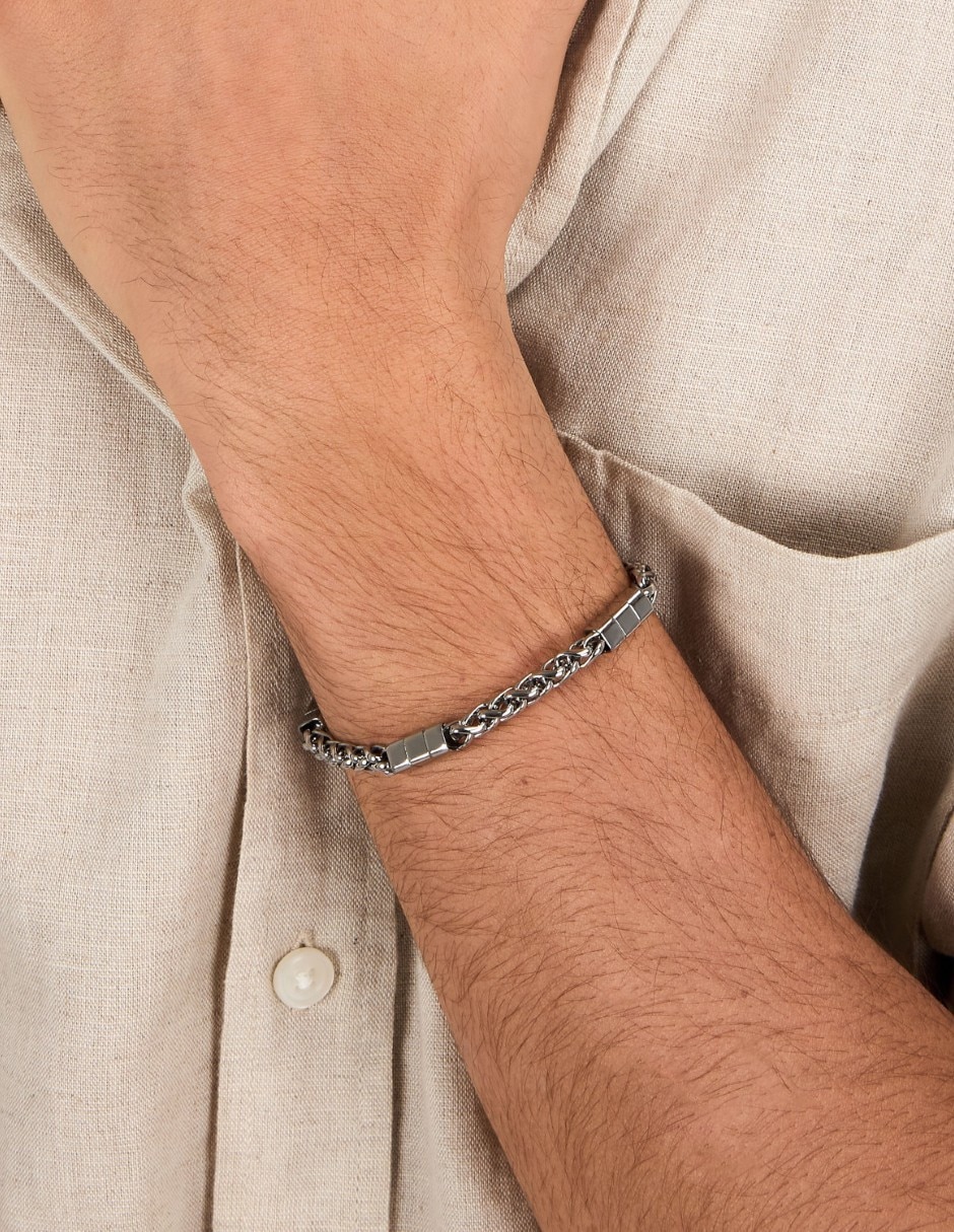 Pulsera sector de acero inoxidable energy joyeria