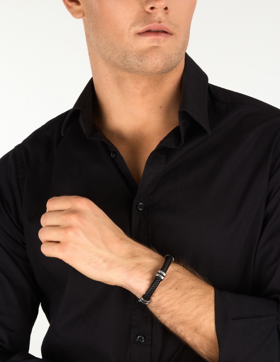 Pulsera sector de cuero bandy joyeria